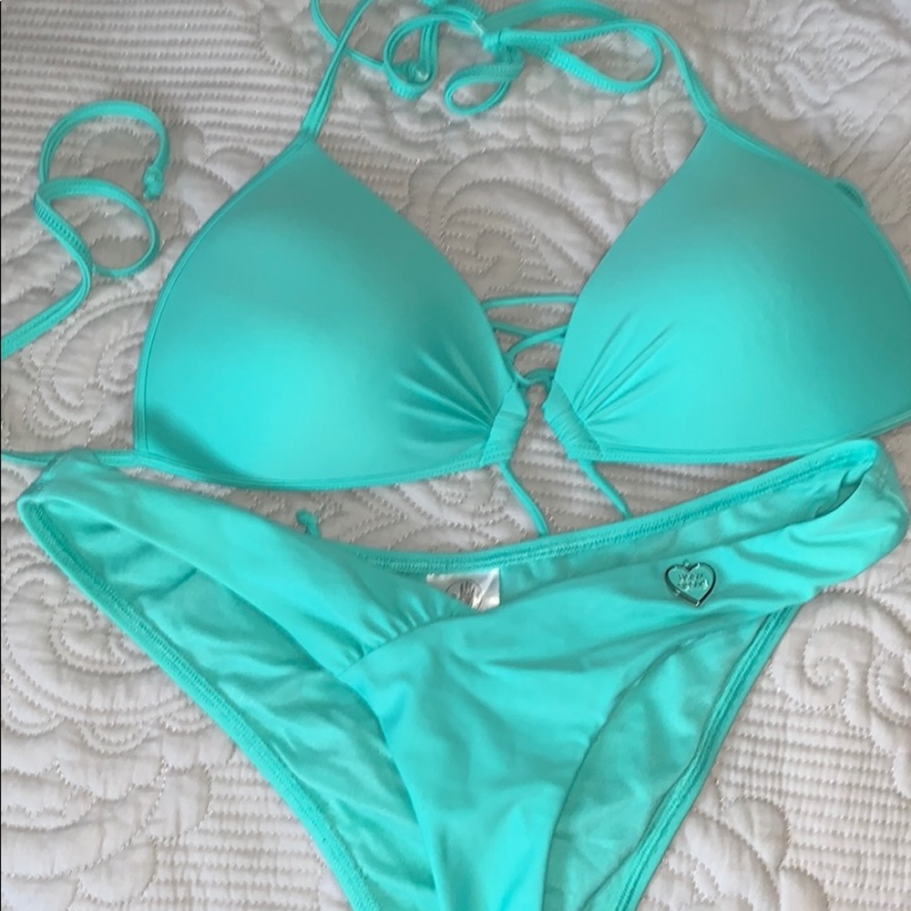 Body Glove Teal Push Up Bikini